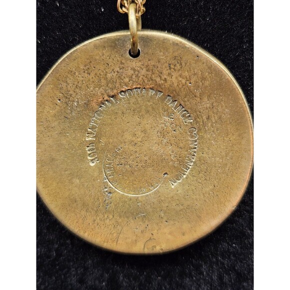 Vintage National Square Dance Convention Necklace Pendant Washington State 1987 - Picture 3 of 8